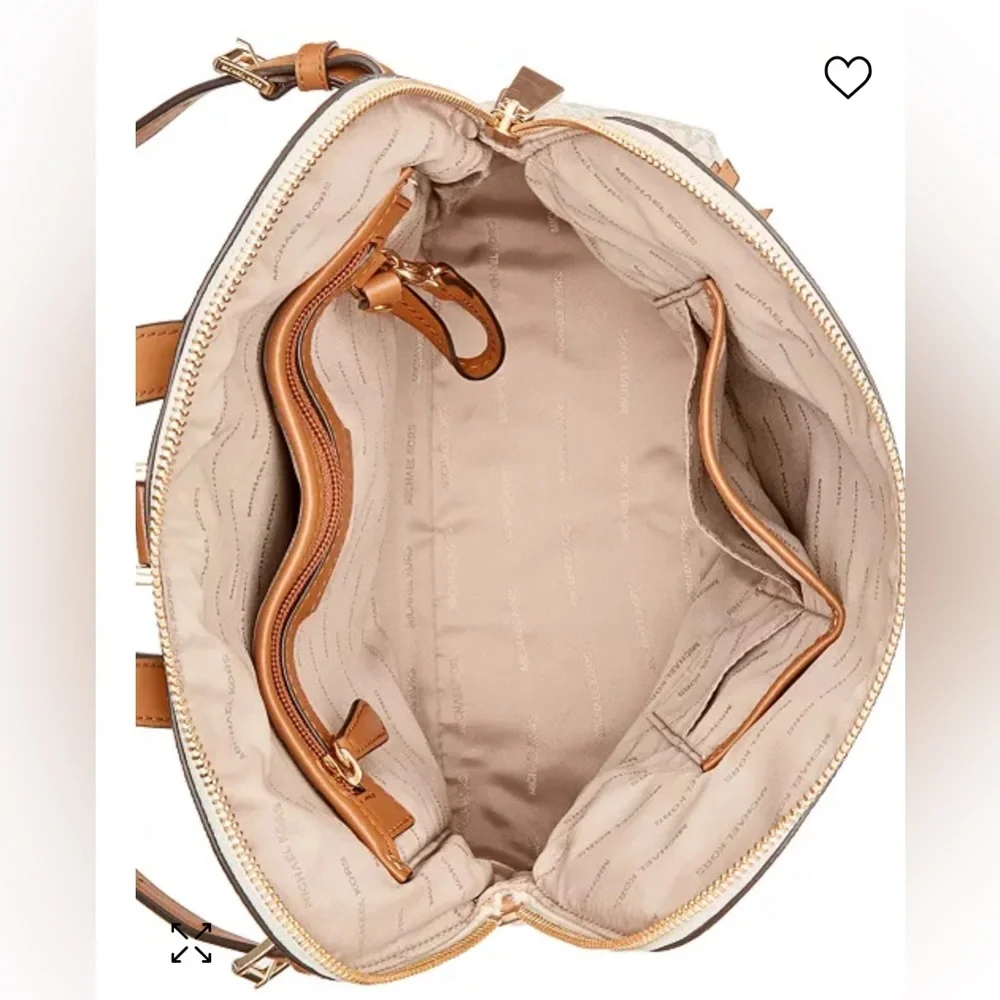 Michael Kors Rhea Zip Medium Slim Signature Logo Backpack - Picture 3 of 11